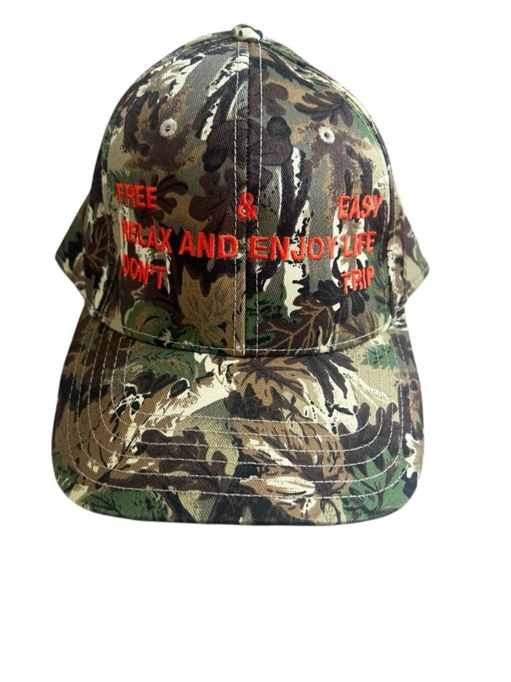 Free & Easy Tree Camo Trifecta Two Tone 5 Panel Snapback Hat